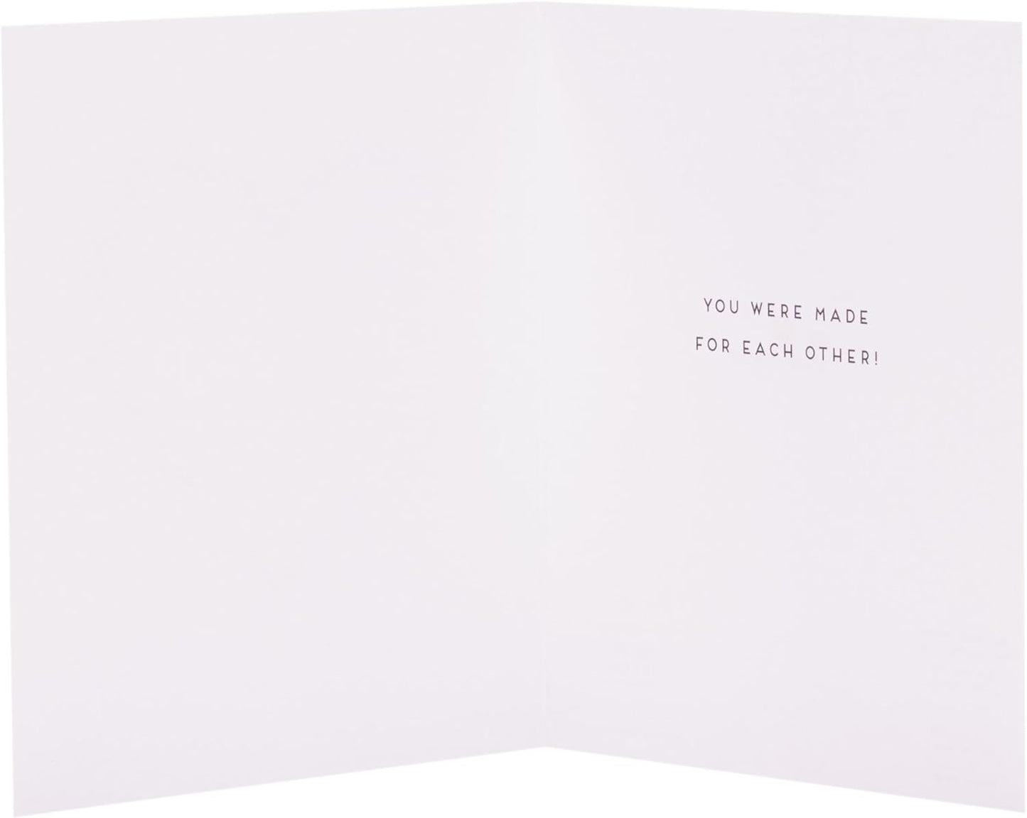 Heart Design Bride & Groom Engagement Congratulations Card
