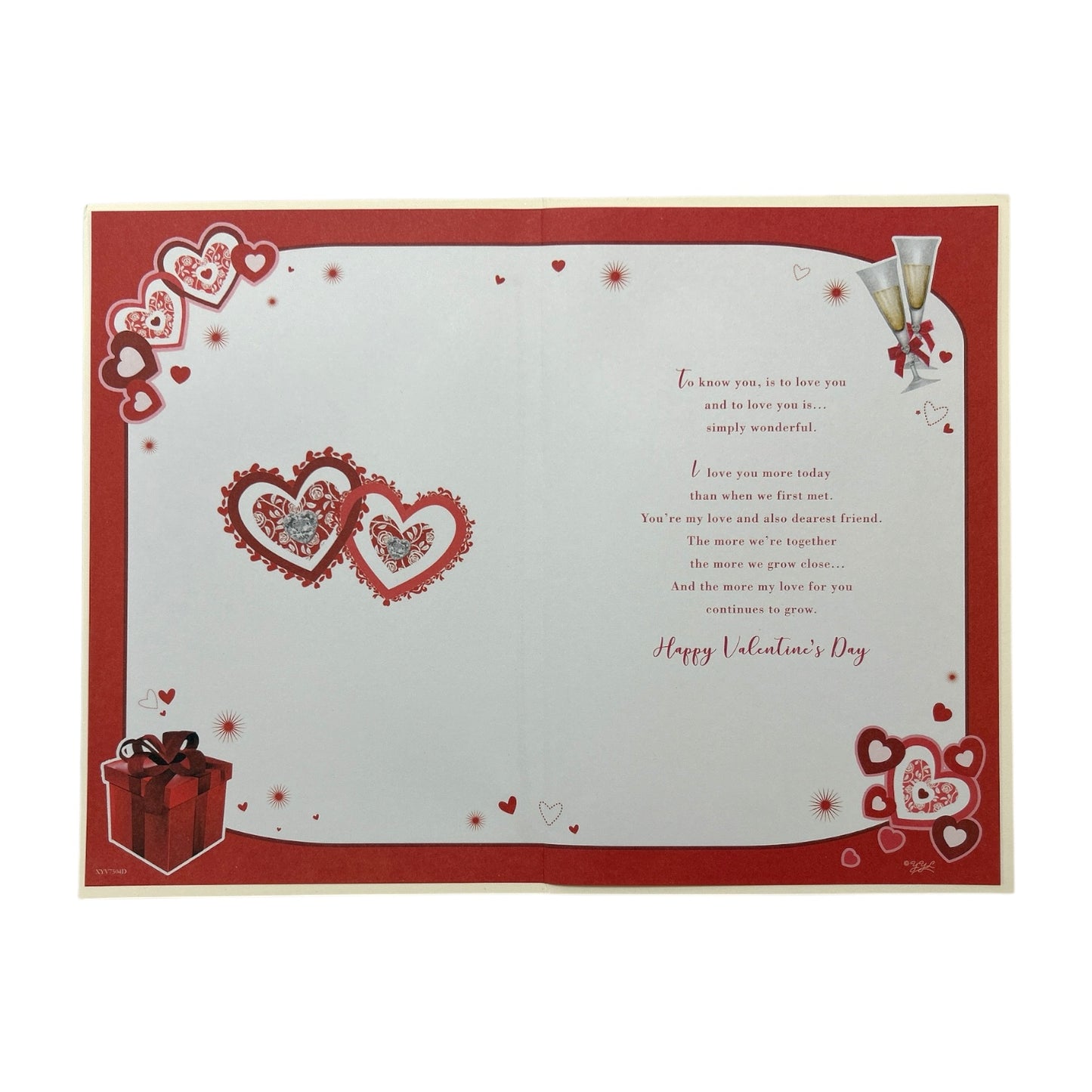 To My Husband Heart Plaque Design Red Valentine's Day Card