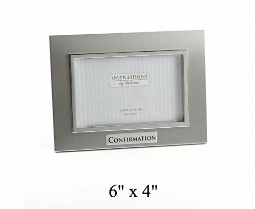 Juliana 2 Tone Aluminium Photo Frame Confirmation 6"x4