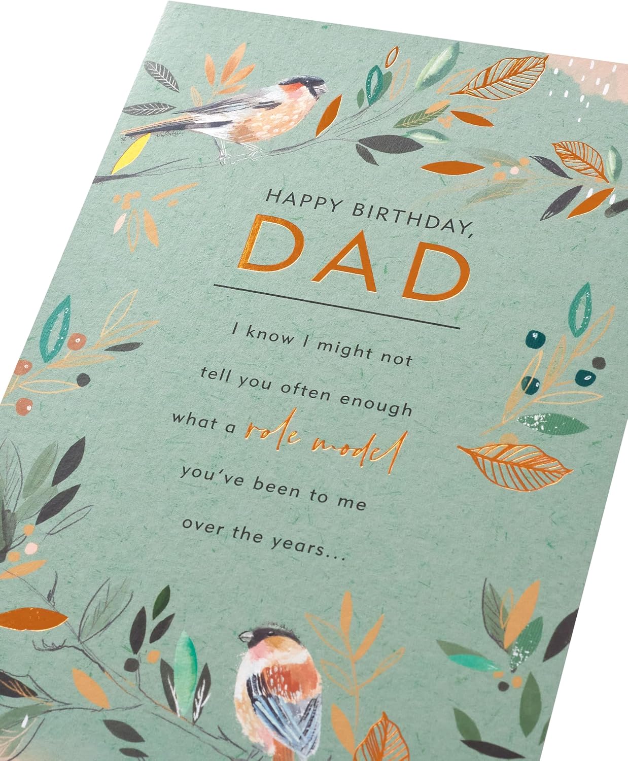 Birds on Branch Dad Birthday Card
