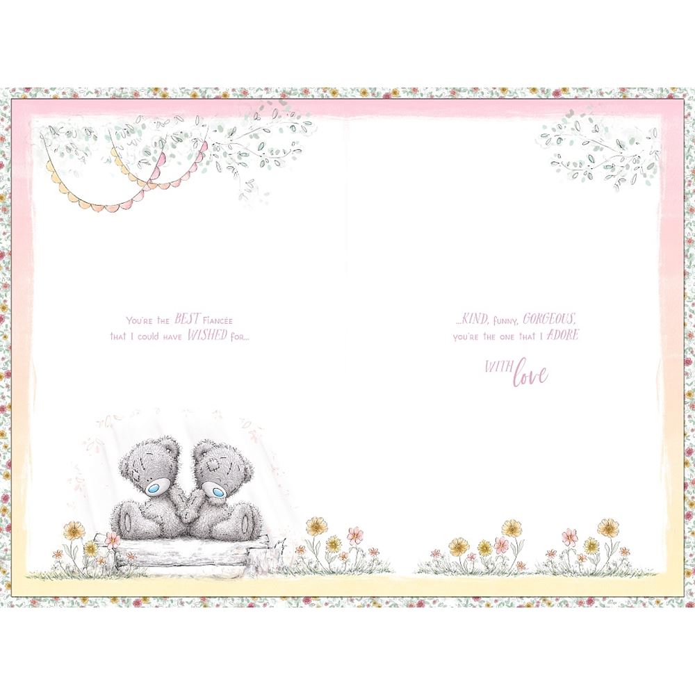 Bears Hugging Fiancée Handmade Birthday Card