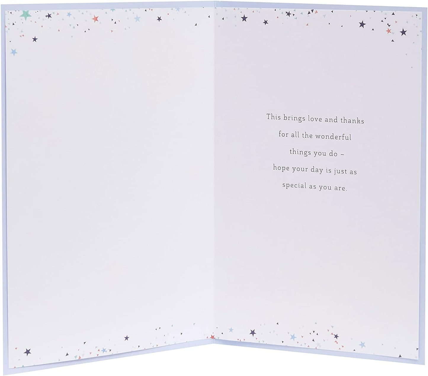 Heart & Stars Design Fiance Birthday Card