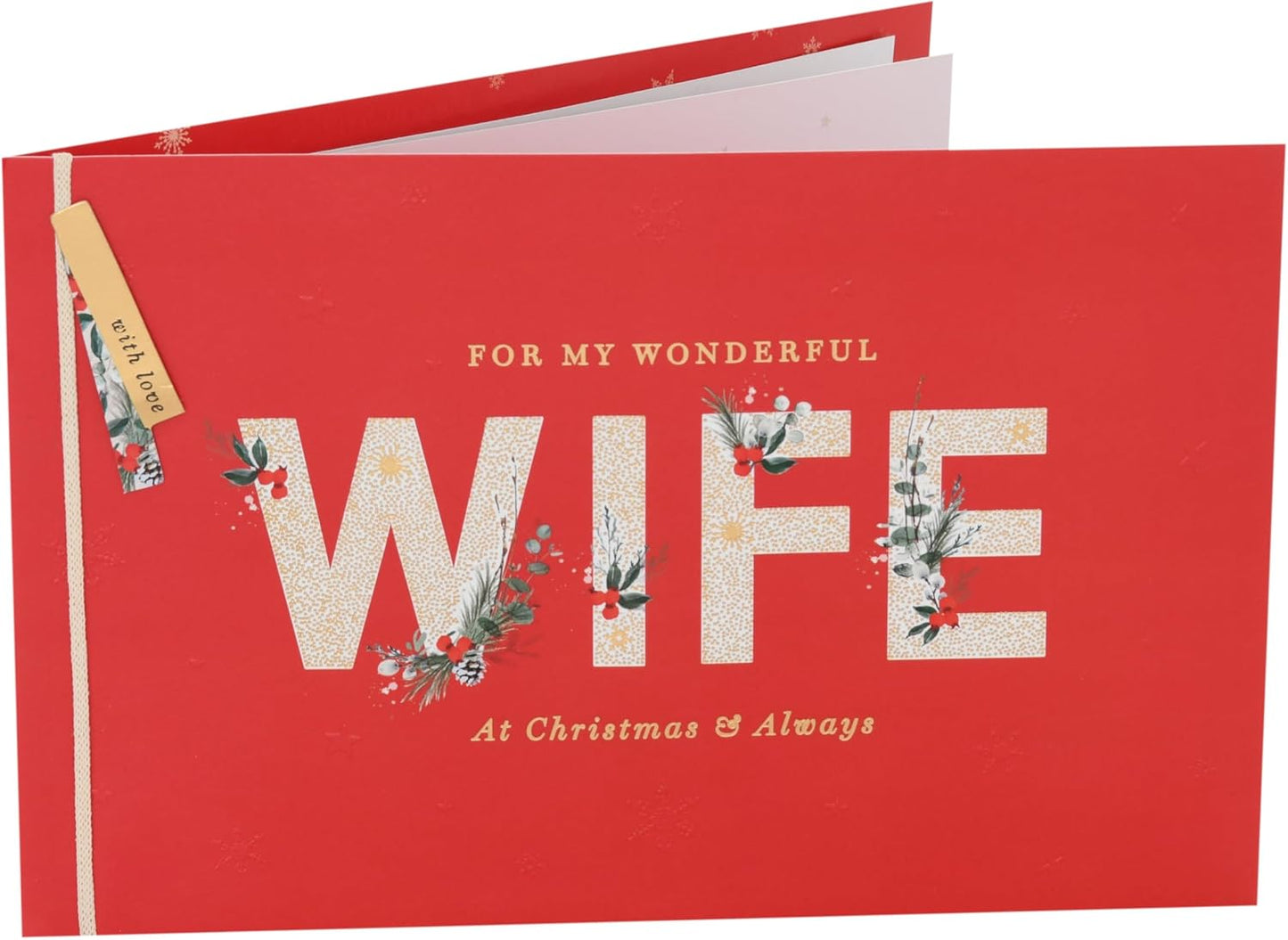 Lettering Design Wife Christmas Card