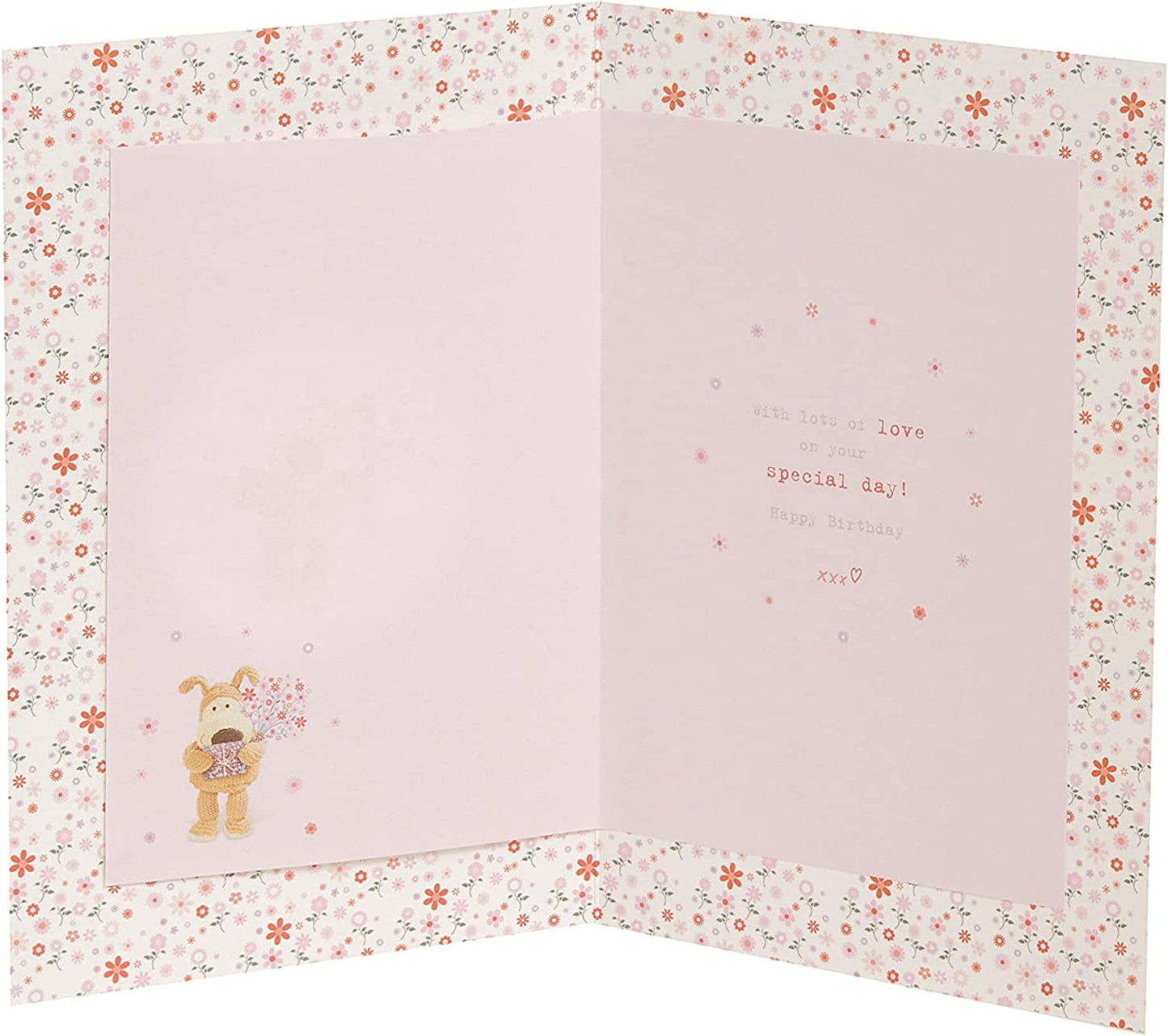 Boofle with Present And Flowers Daughter In Law Birthday Card