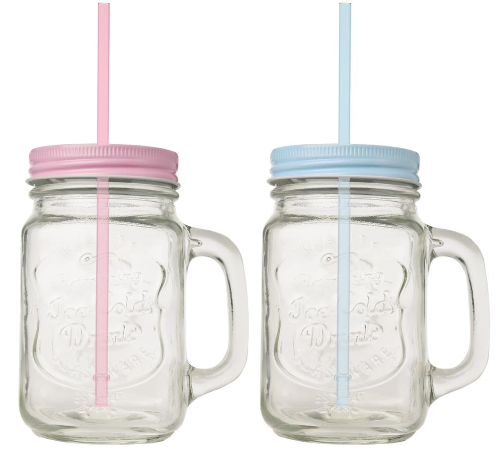 Baby Shower Party Masons Glass With Lid