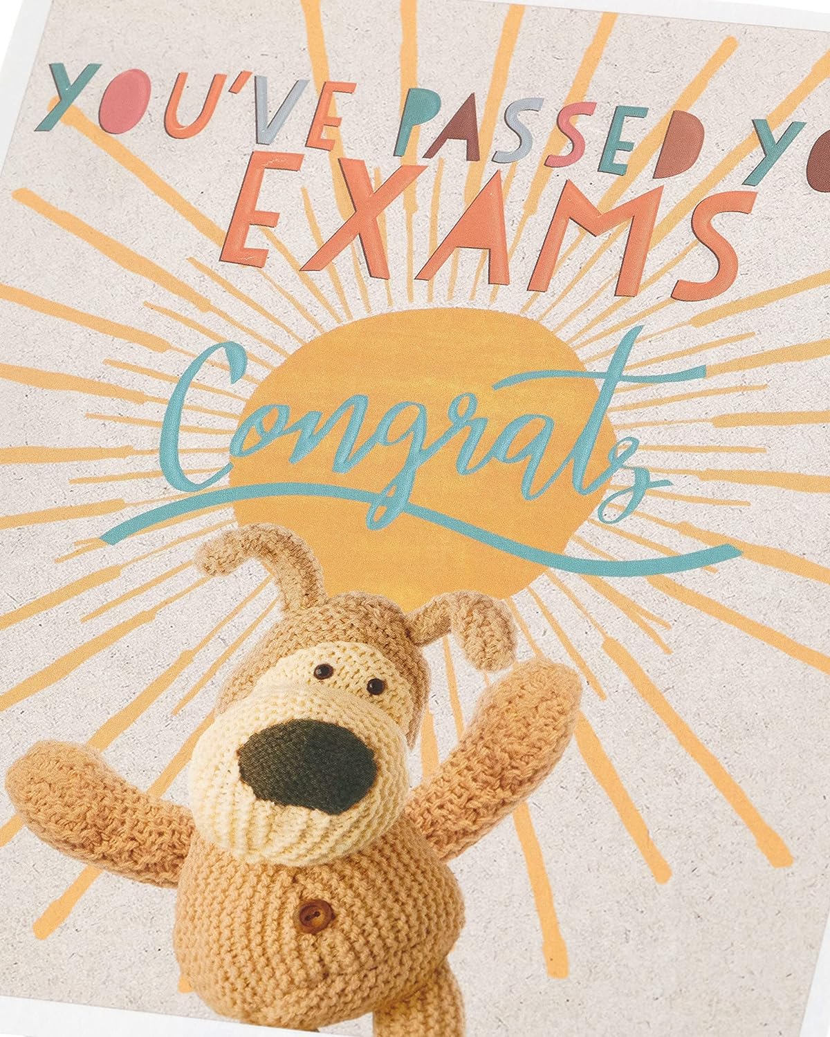Boofle Cute Design Passing Exams Well Done Congratulations Card 