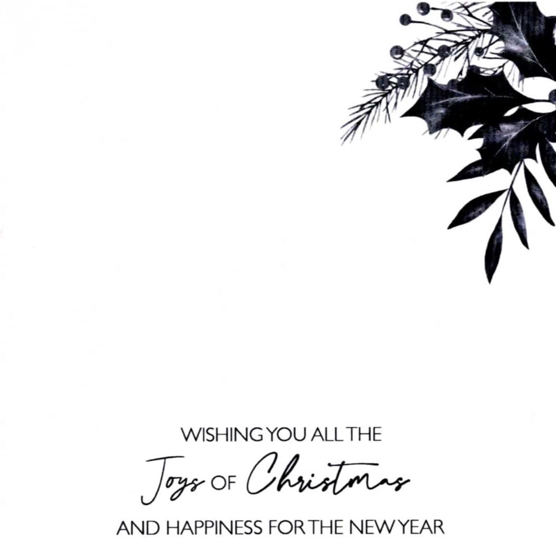 Both Of You Baubles Embellished Christmas Card Hand-Finished