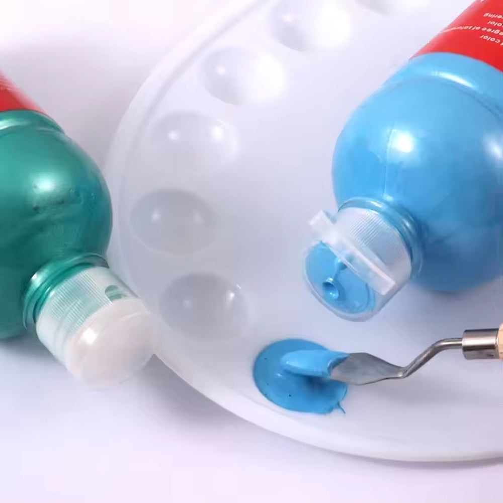 500ml White Metallic Poster Paint