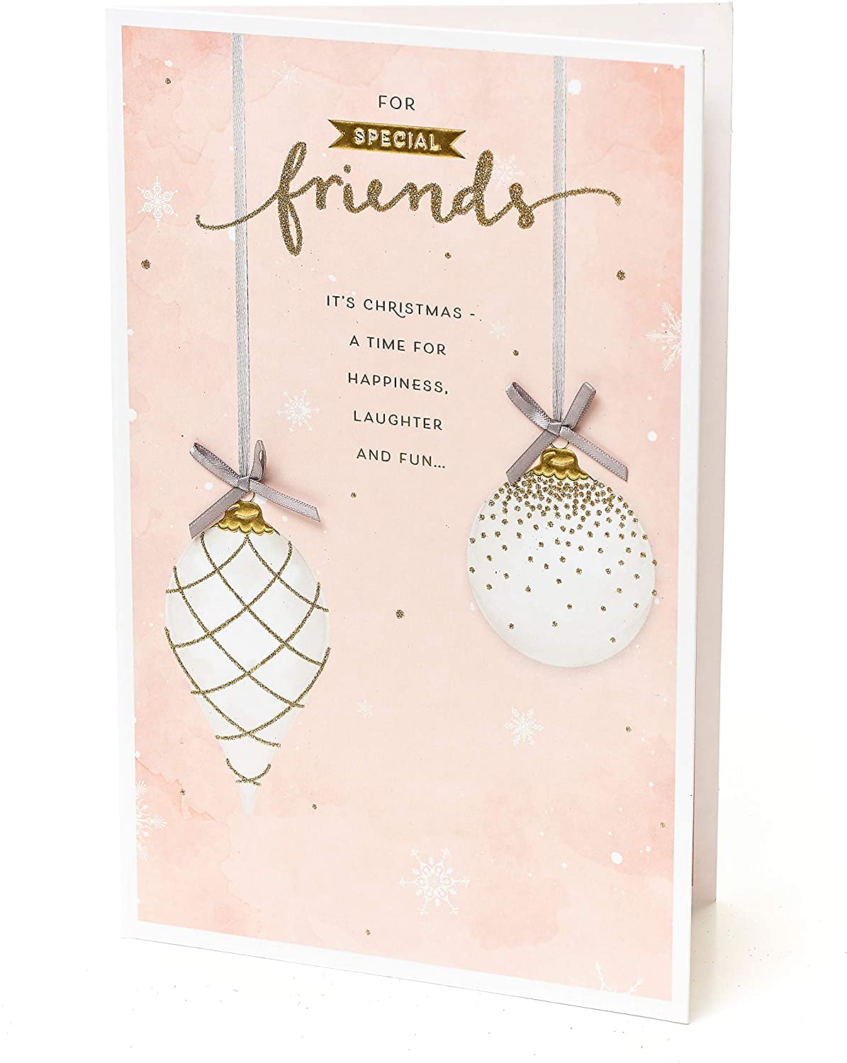 Special Friends Baubles Christmas Card