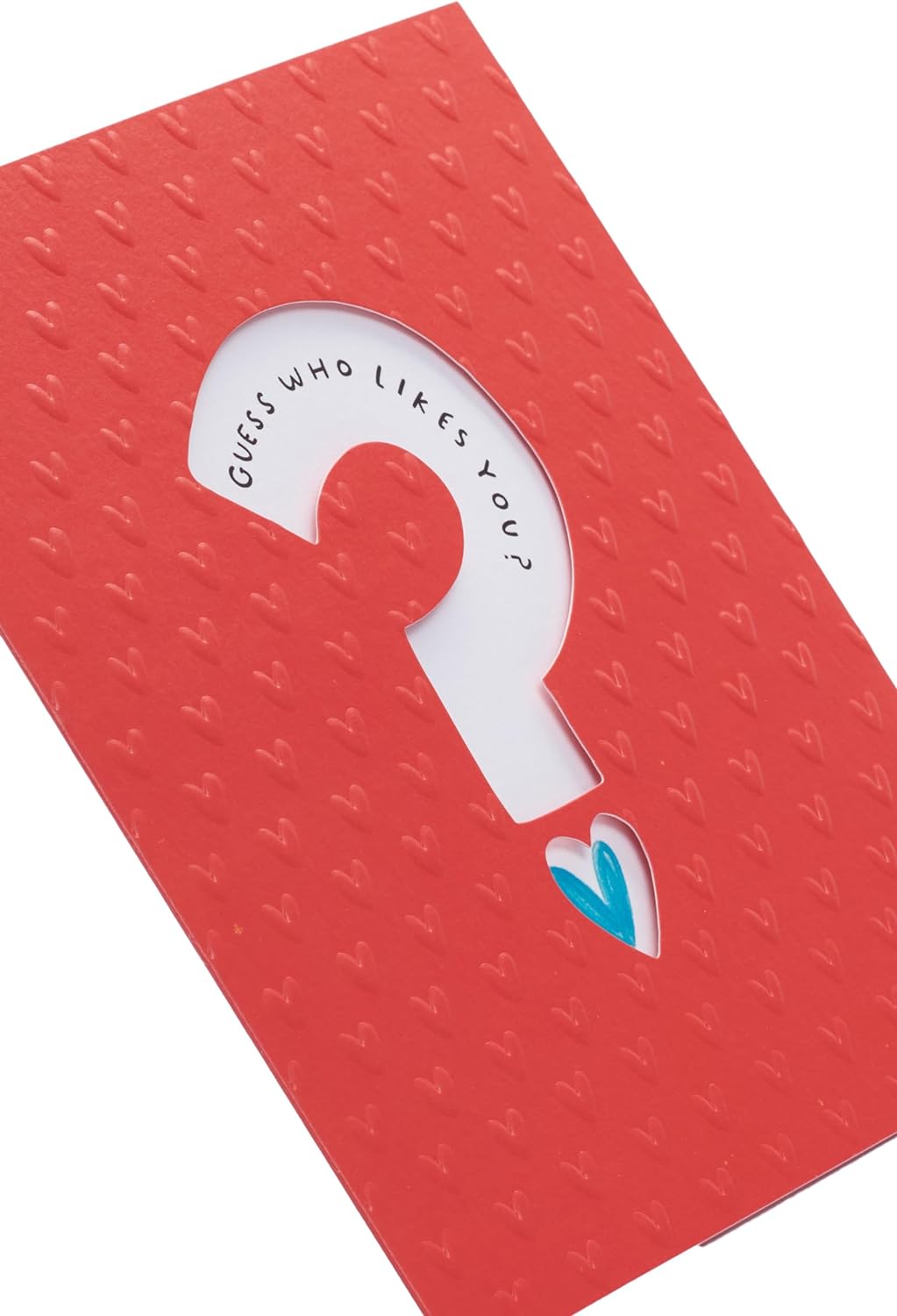 Question Mark Design From A Secret Admirer Valentine's Day Card