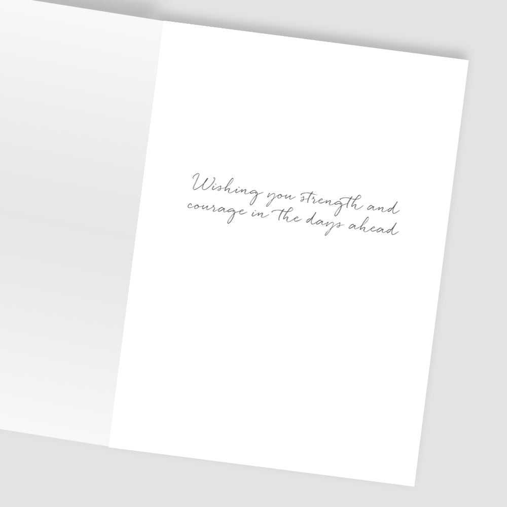 Feather Design Heartfelt Sympathy Card