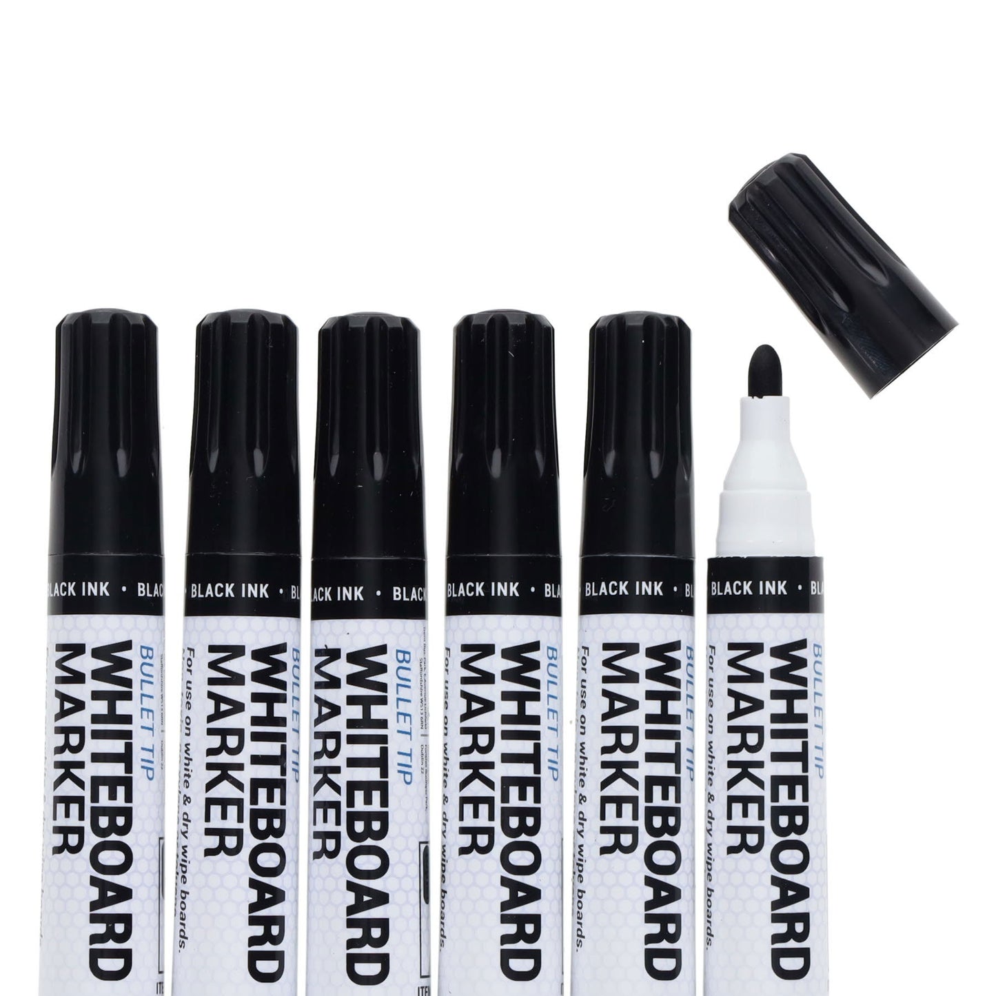 Box of 48 Bullet Tip Black Whiteboard Markers by Concept