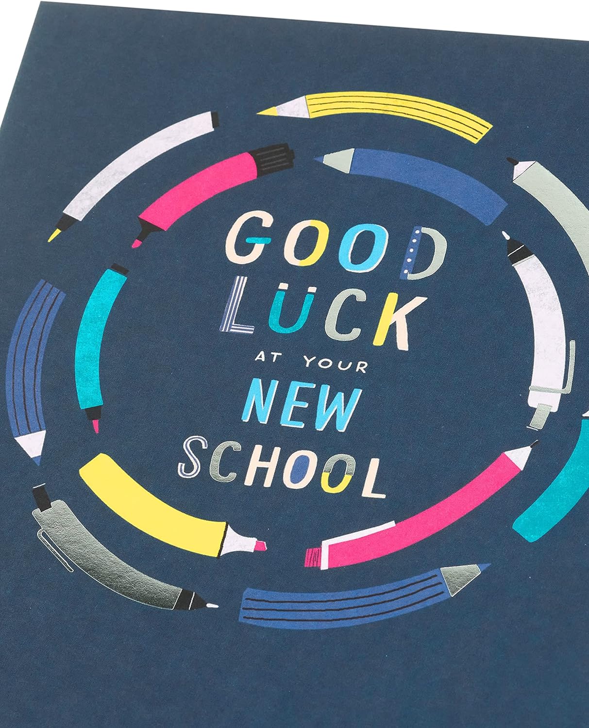 Stationary Design Good Luck At Your New School Card