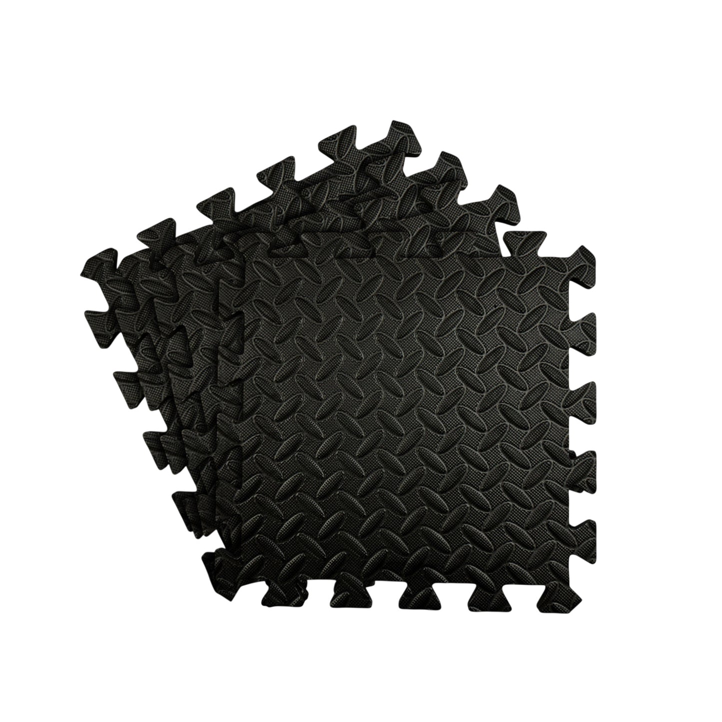 Pack of 40 30x30cm Black Coloured 1cm Thick EVA Foam Mats