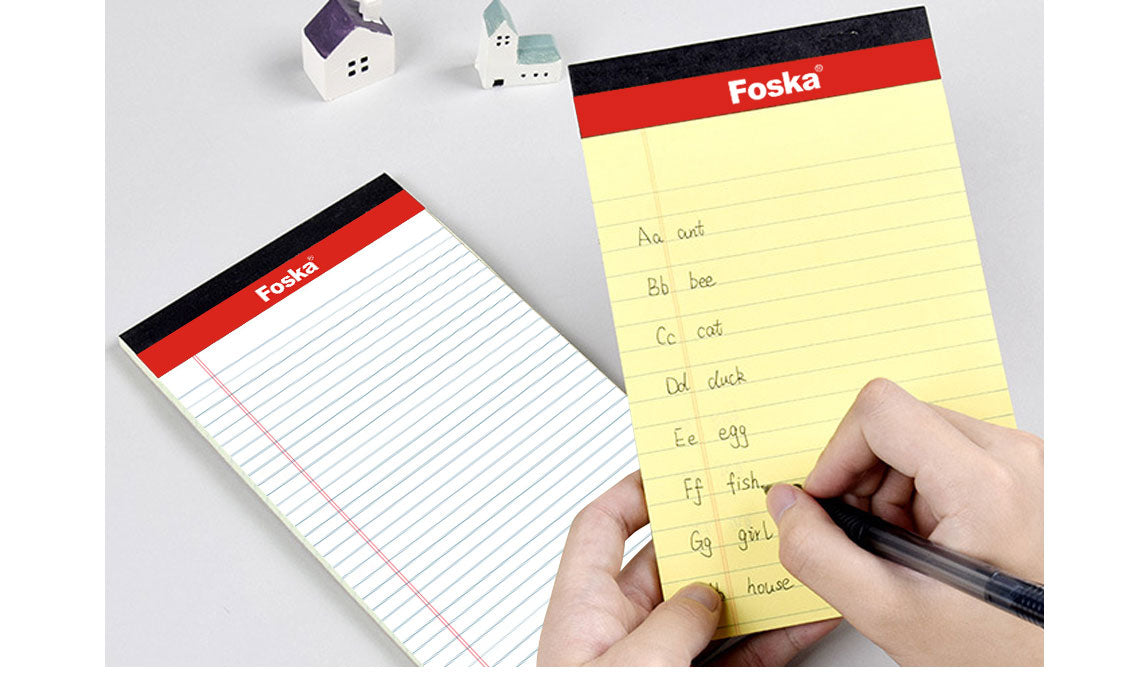 Pack of 6 A5 50 Sheets Legal Pads