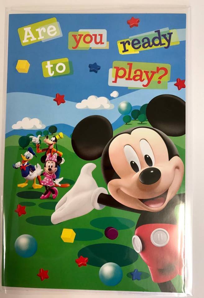 Mickey Mouse and Friends Magical Stars Birthday Card - Ready To Play