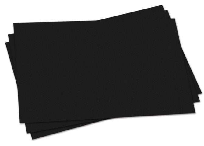 Pack of 100 A4 Recycled Black Sugar Paper Art Sheets by Ivy 100gsm