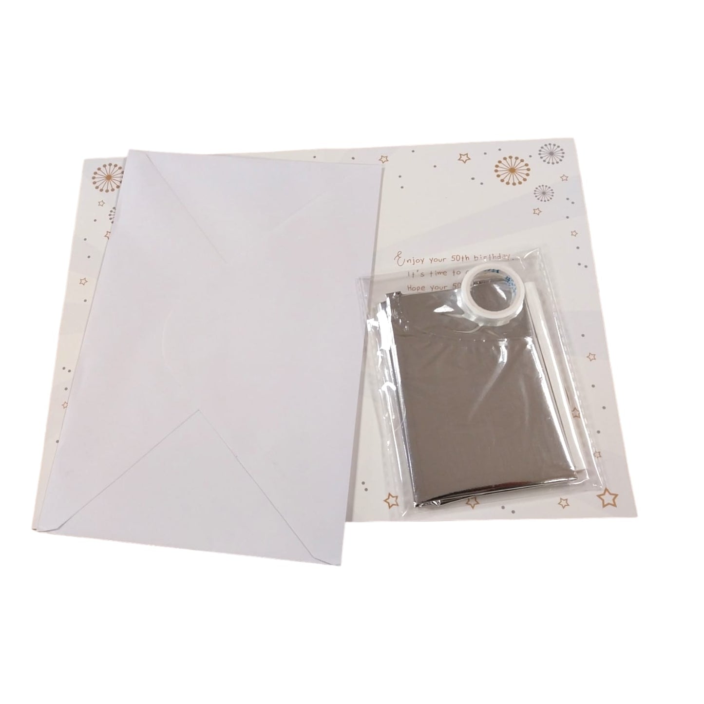 Age 50 today Balloon Boutique Greeting Card