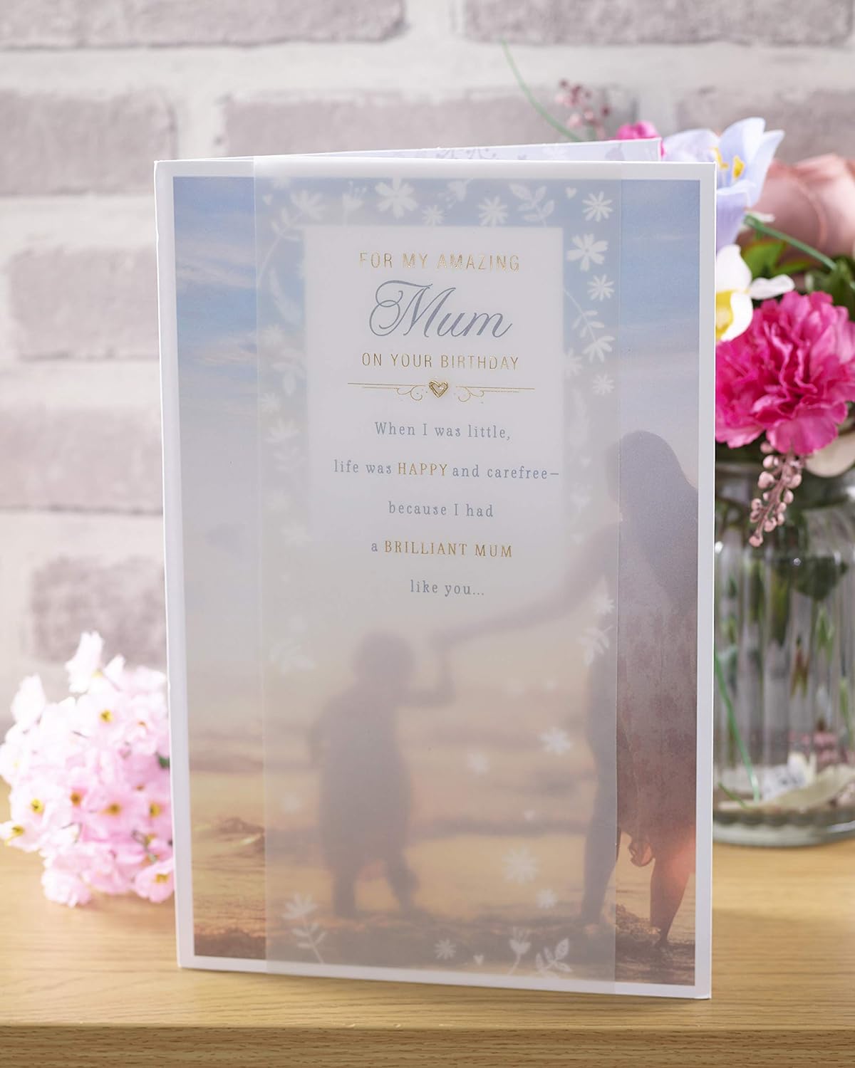 Sentimental Mum Birthday Card with Lovely Verse