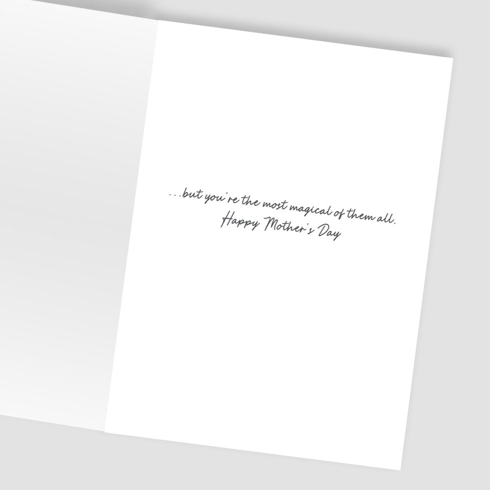 Mums are Magic Future's Looking Bright! Contemporary Mother's Day Card