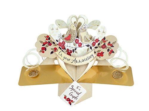Pop Ups "Birds and Flowers On Your Anniversary" Card
