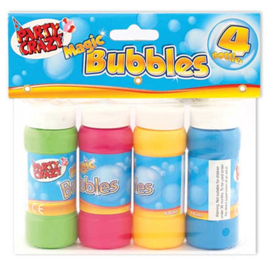 Pack of 4 Magic Bubble Tubs - Children's Play Bottles