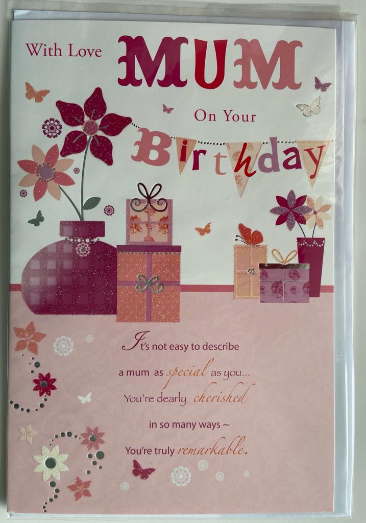 Mum On Your Birthday Sentimental Words Birthday Card