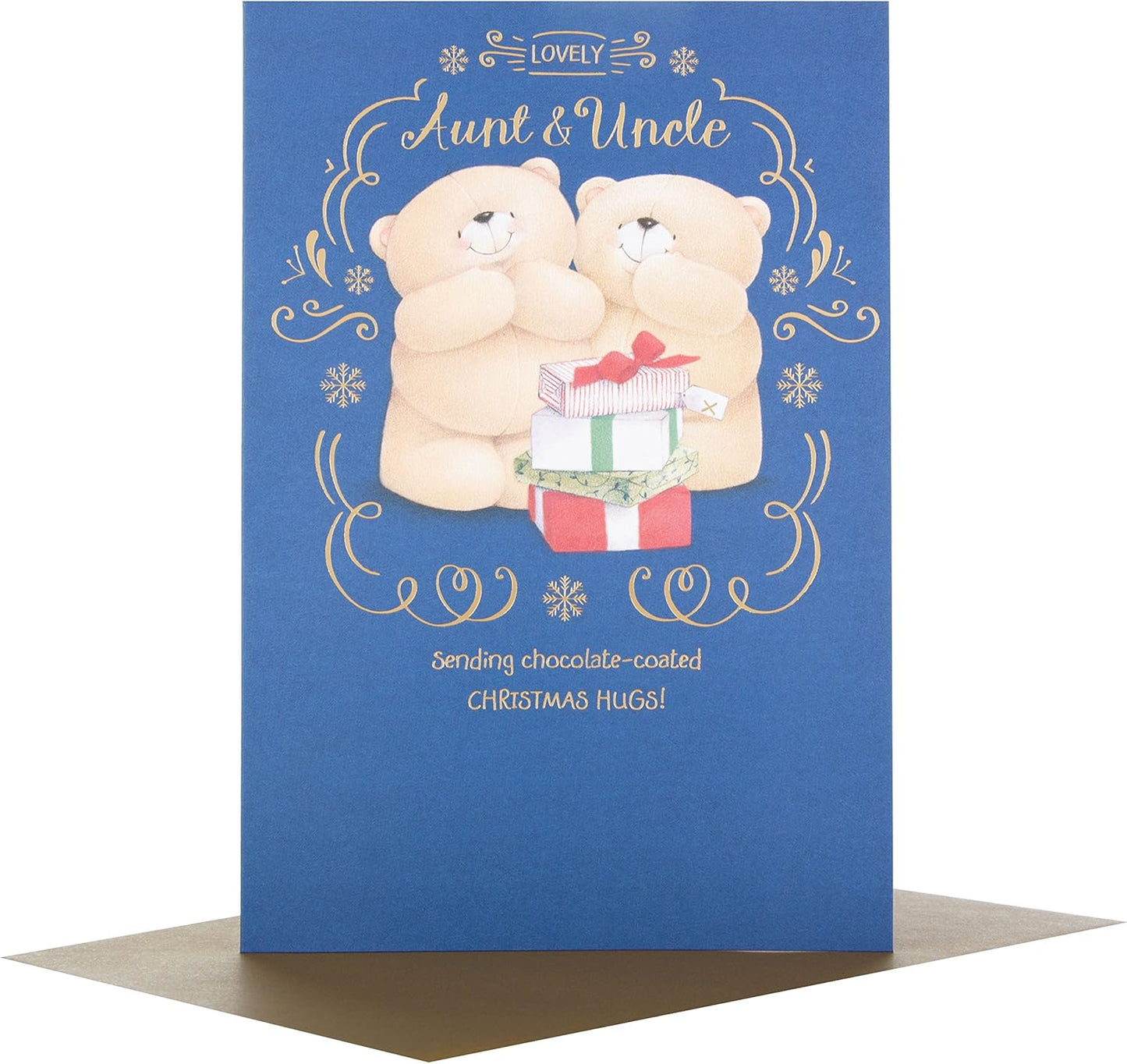 Forever Friends Aunt & Uncle "Hugs" Christmas Card