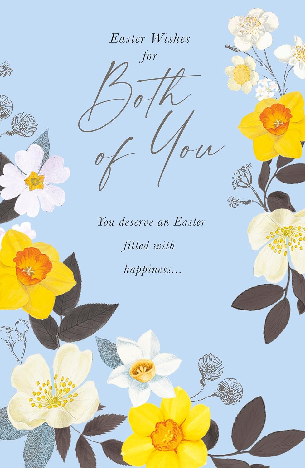 RHS For Both Of You Artistic Daffodil Delight Easter Card