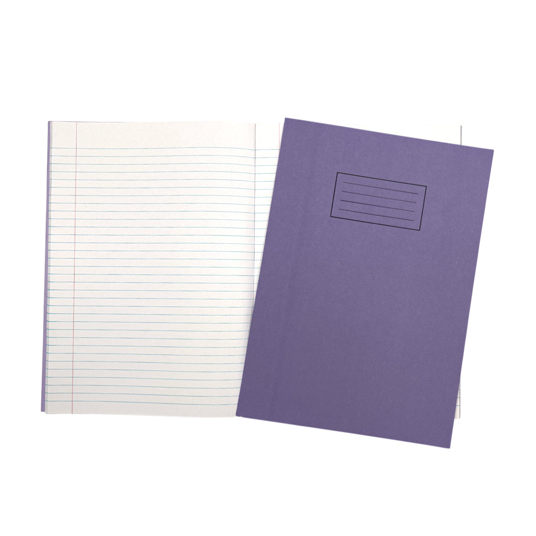 Janrax A4 Purple 80 Pages Feint and Ruled Exercise Book