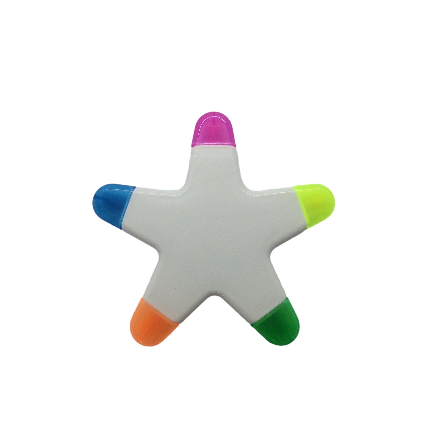 Starfish Design 5 in 1 Highlighter Pen — Yellow, Blue, Green, Orange, Pink