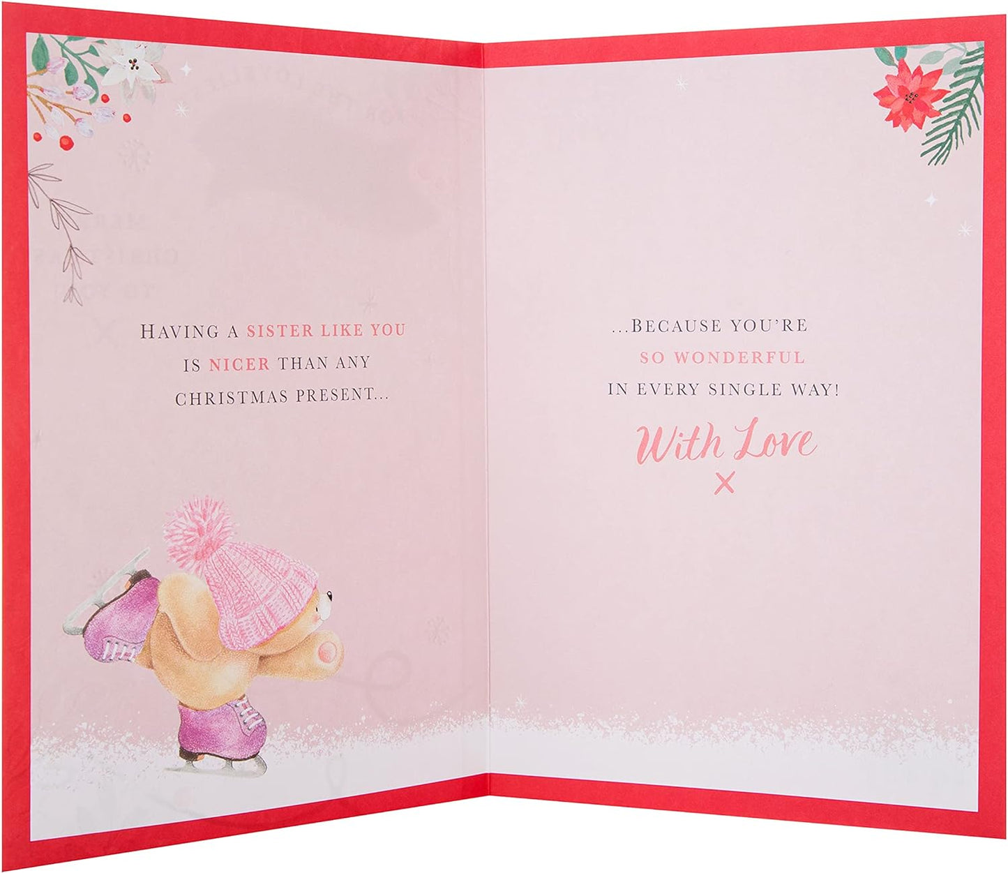 Cute Forever Friends Design Sister Christmas Card