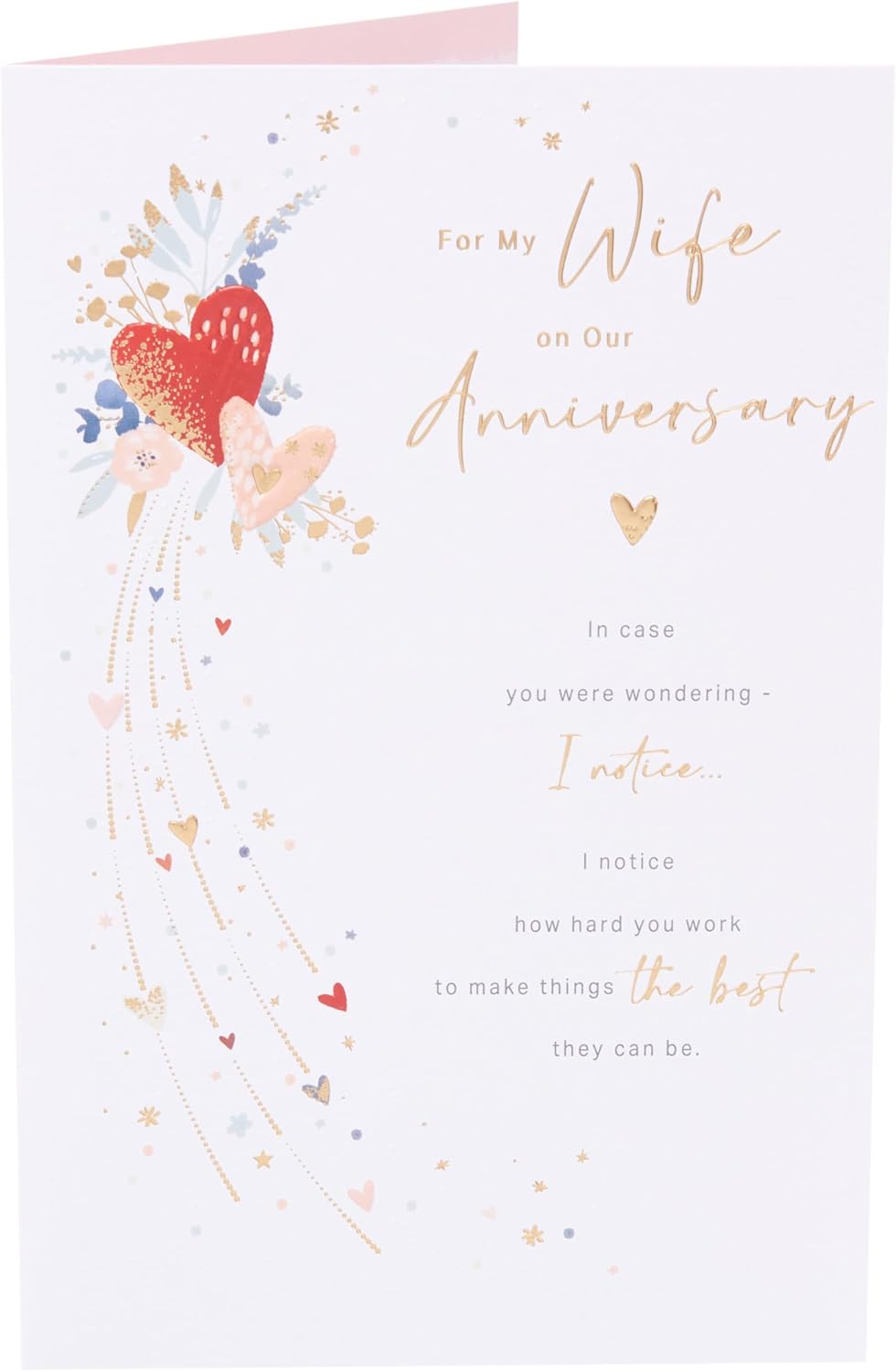 Loving Design Wife Wedding Anniversary Card