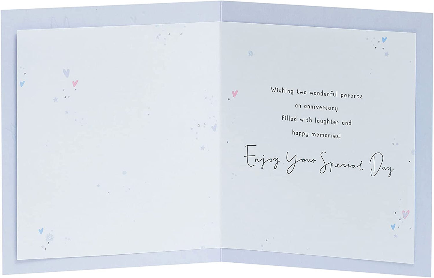 Pretty Hearts Design Mum & Dad Anniversary Card