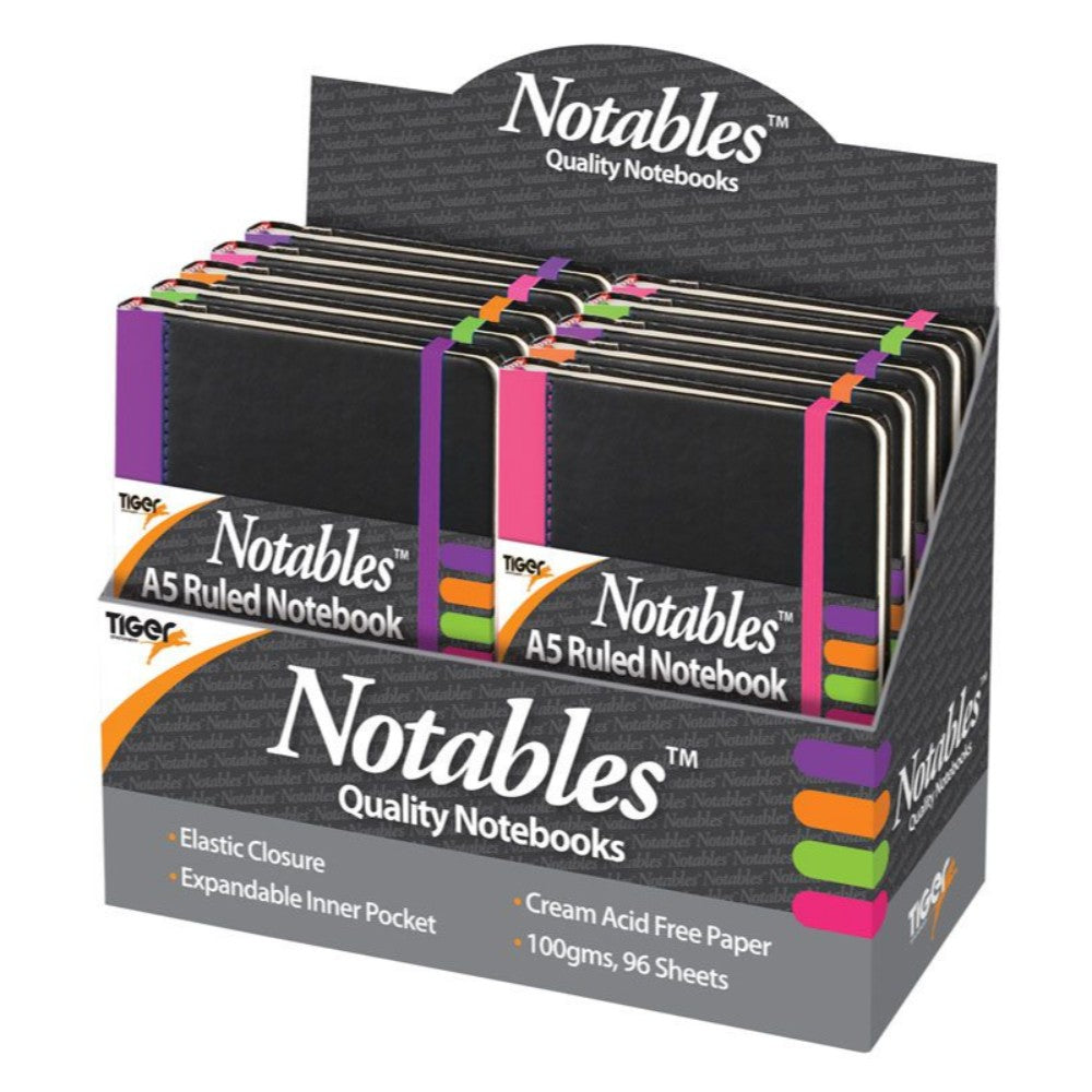 A5 Assorted Colour Notables Soft Feel Notebook