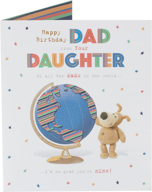 Boofle Cute Design Dad Birthday Card From Your Daughter