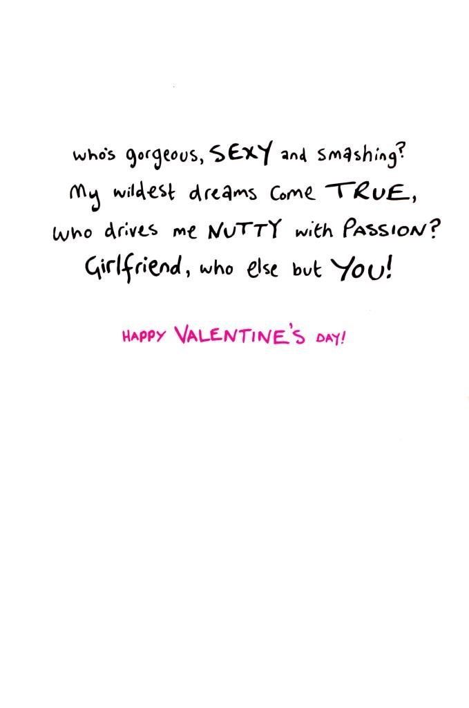 Girlfriend Love Monster Wobbly Eyes Valentine's Day Card