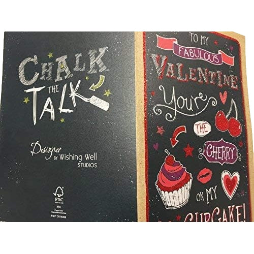 To My Fabulous Valentine's Day Black & Red Open Greeting Card