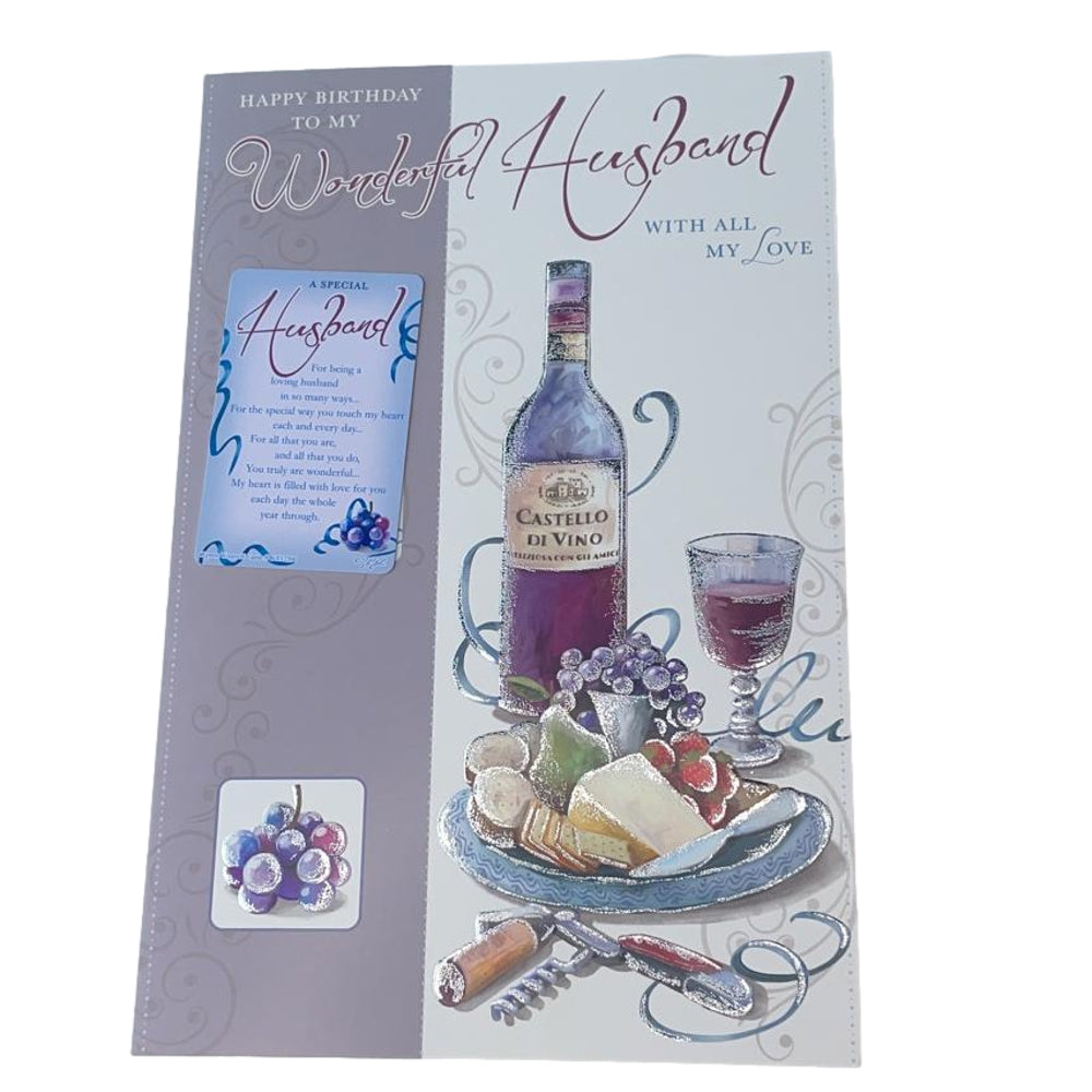 Husband Birthday Keepsake Treasures Card