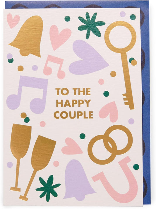 Kindred To The Happy Couple Wedding Card