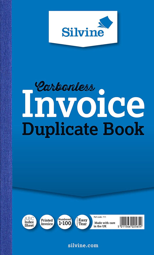 Silvine  Carbonless Invoice Book