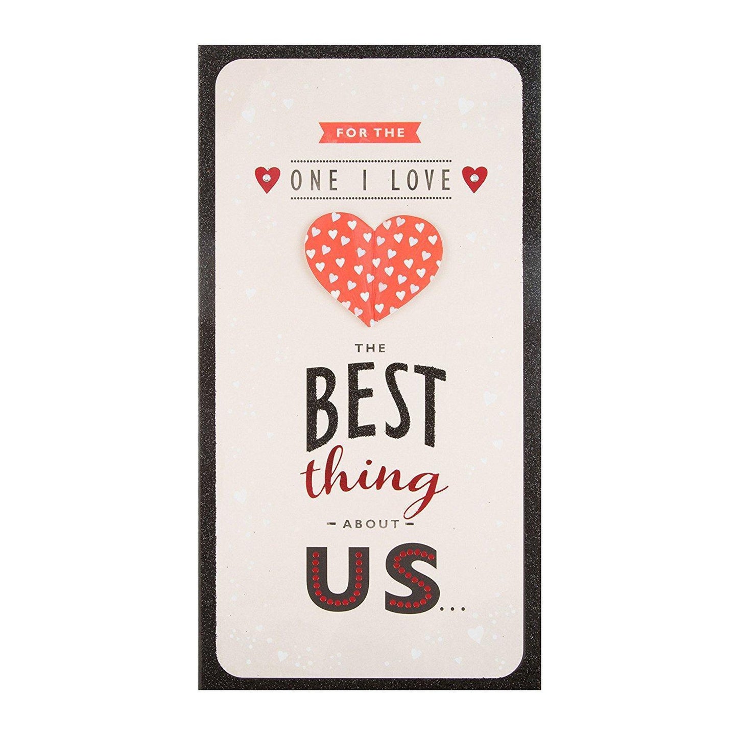 'Best Thing' One I Love Diamante Valentine's Day Card