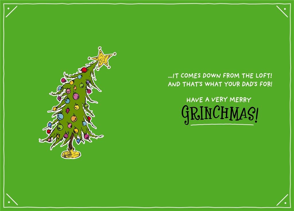The Grinch Design Dad Christmas Card