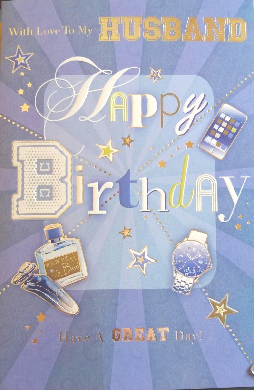 Husband Lovely Verse Sport Design Birthday Card