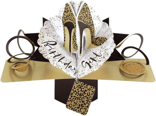 Shoes Design 3D Pop-Up Birthday Greeting Card