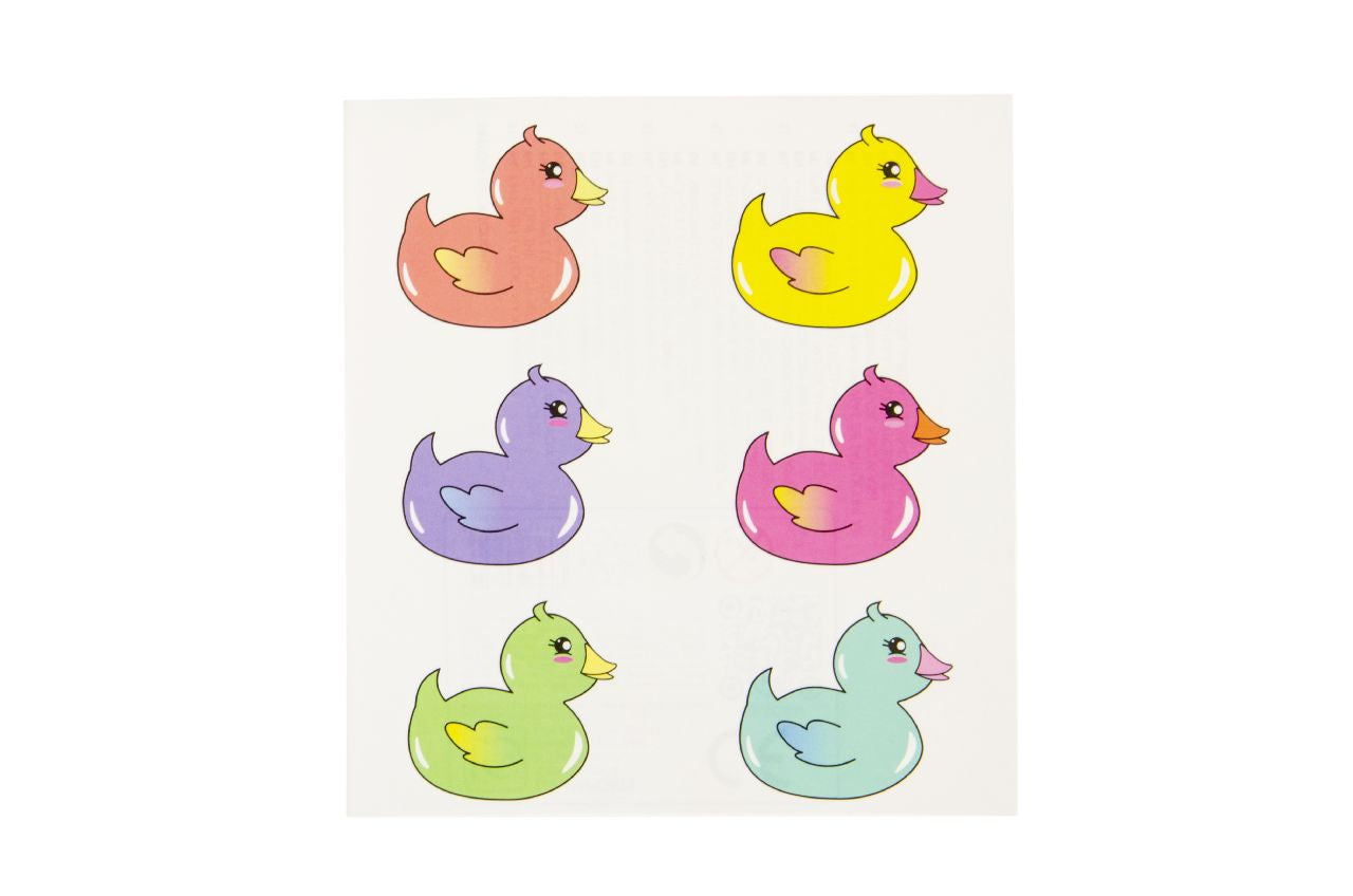 96 Pack of 6 Pieces Duckies Tattoos