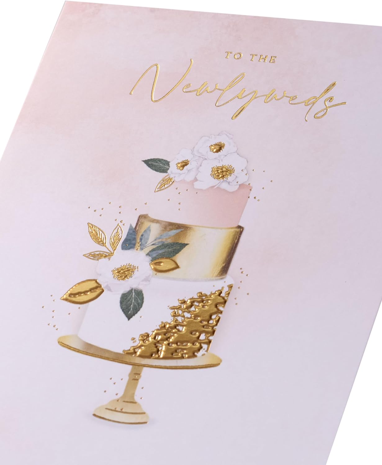 Stylish Cake Design Wedding Day Card