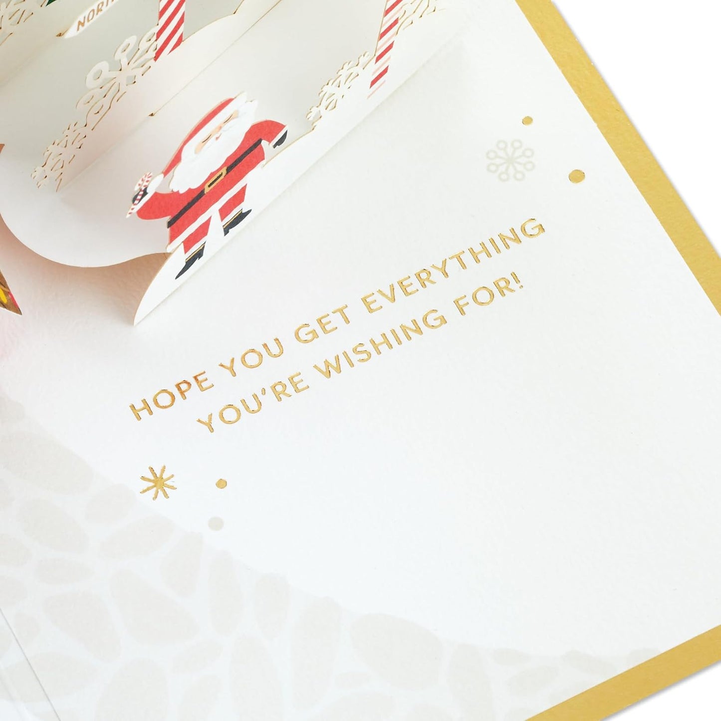 Santa Workshop Winter Wonderland Magical 3D Pop Up Christmas Card