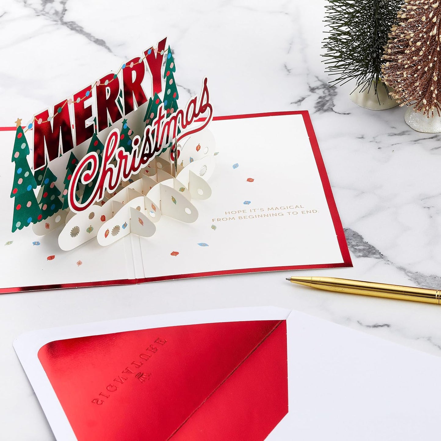 Paper Wonder Pop Up Christmas Card Signature Collection