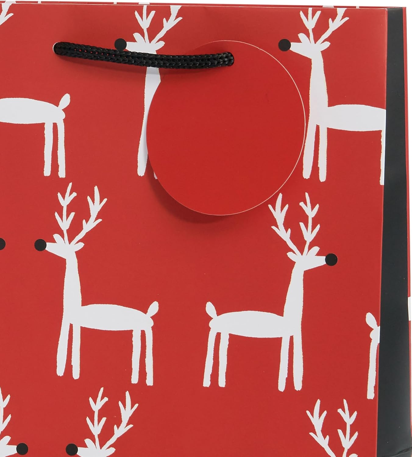 Reindeer Design Multipack of 6 Medium Christmas Gift Bags for Him/Her/Friend